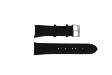 Swiss Military Hanowa bracelet de montre 06-4278.04.001.07 Cuir Noir + coutures noires